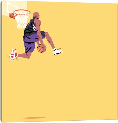 Hang Time Canvas Art Print - Basketball Art