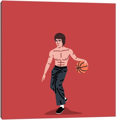 Balling Bruce Canvas Art Print - Basketball Art