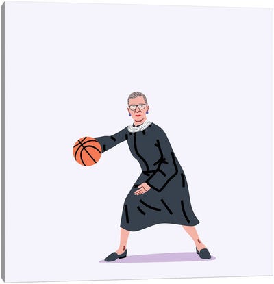 Balling Ruth Canvas Art Print - Basketball Art