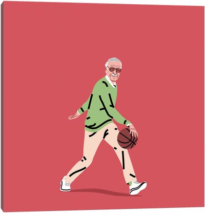 Balling Stan Canvas Art Print - Basketball Art