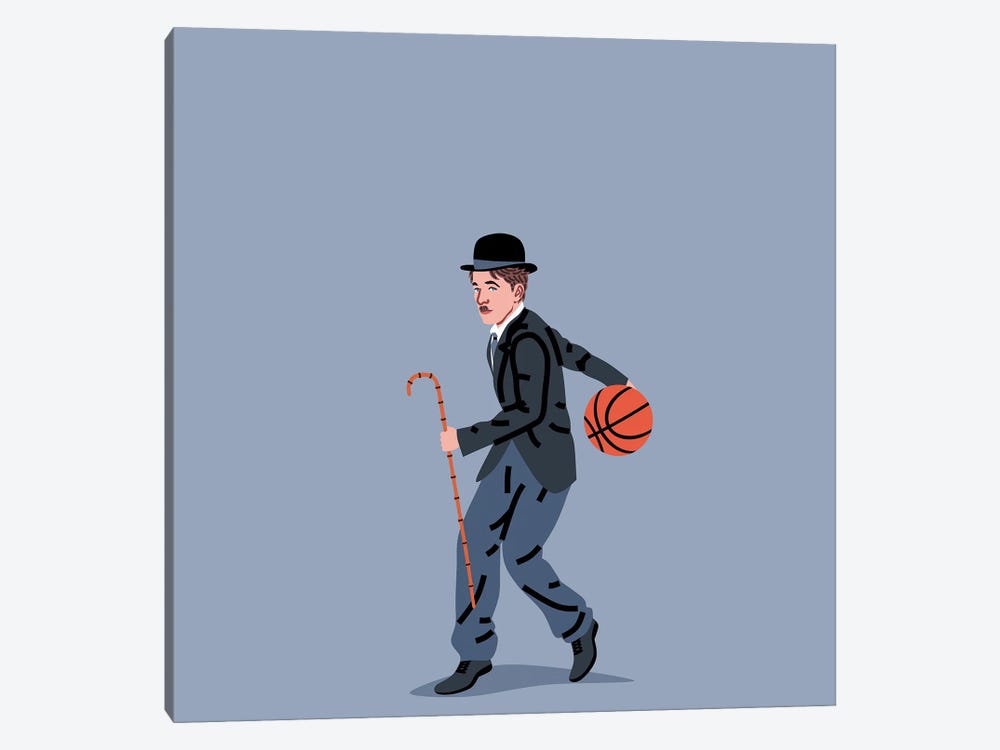 Balling Chaplin by Elad Shagrir 1-piece Canvas Print