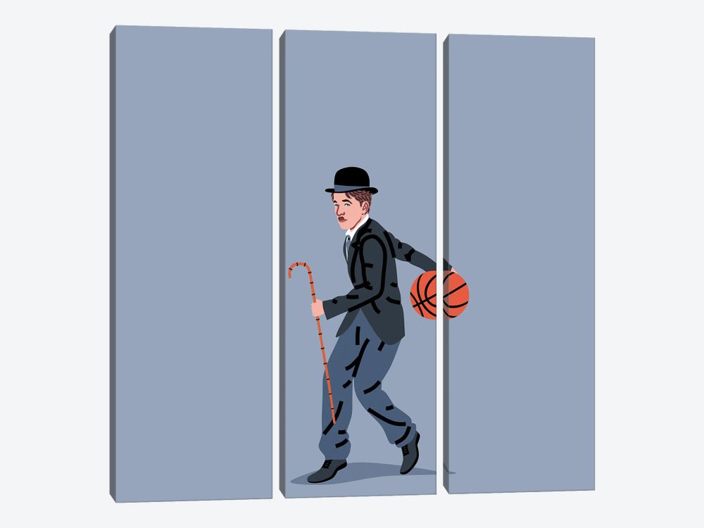 Balling Chaplin by Elad Shagrir 3-piece Art Print
