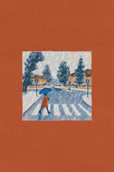 Rain by Elad Shagrir framed canvas print