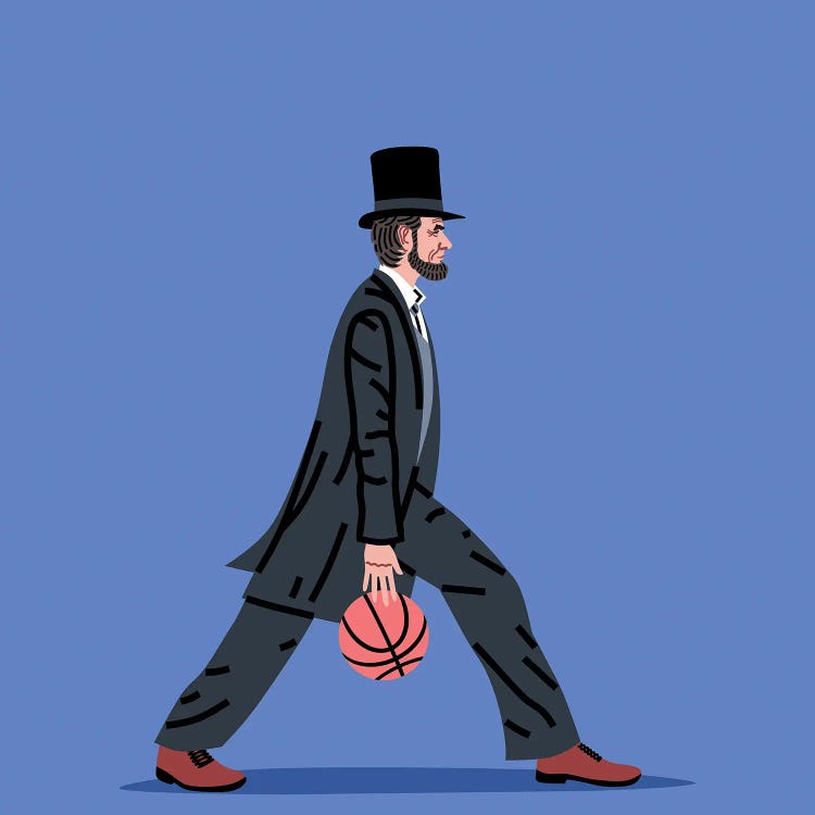 Balling Lincoln by Elad Shagrir wall art