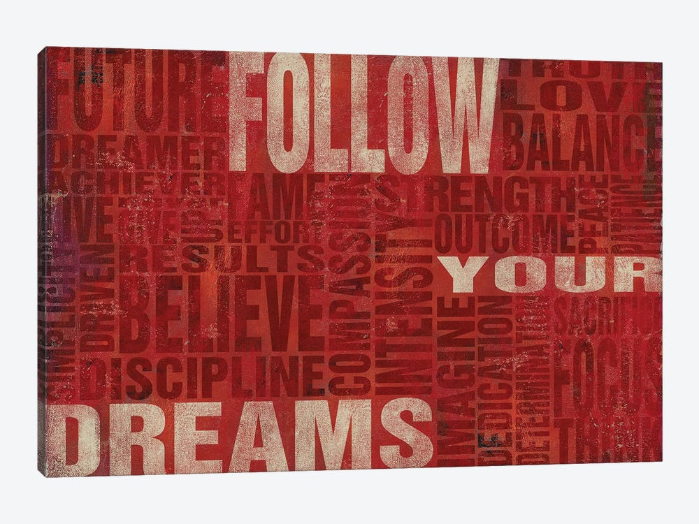 Follow Your Dreams by SD Graphics Studio 1-piece Canvas Print