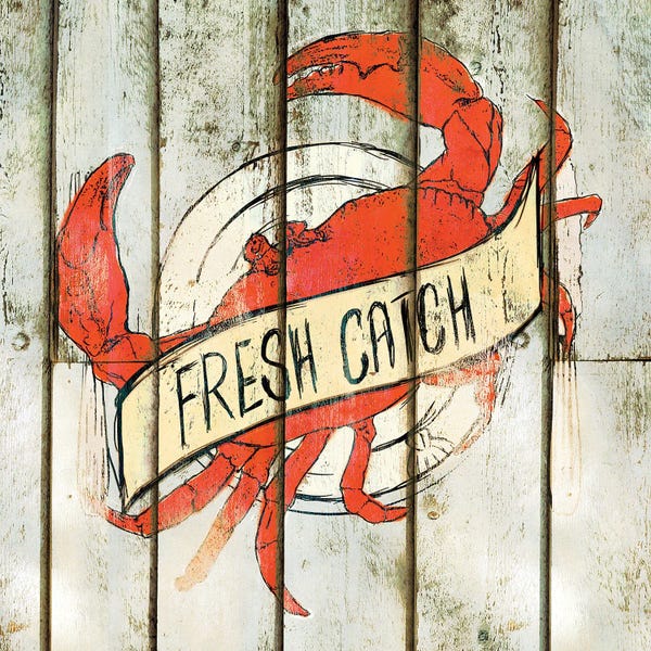 Crabs: Fresh Catch Square by SD Graphics Studio