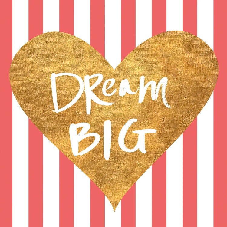 Heart on Stripes I by SD Graphics Studio wall art