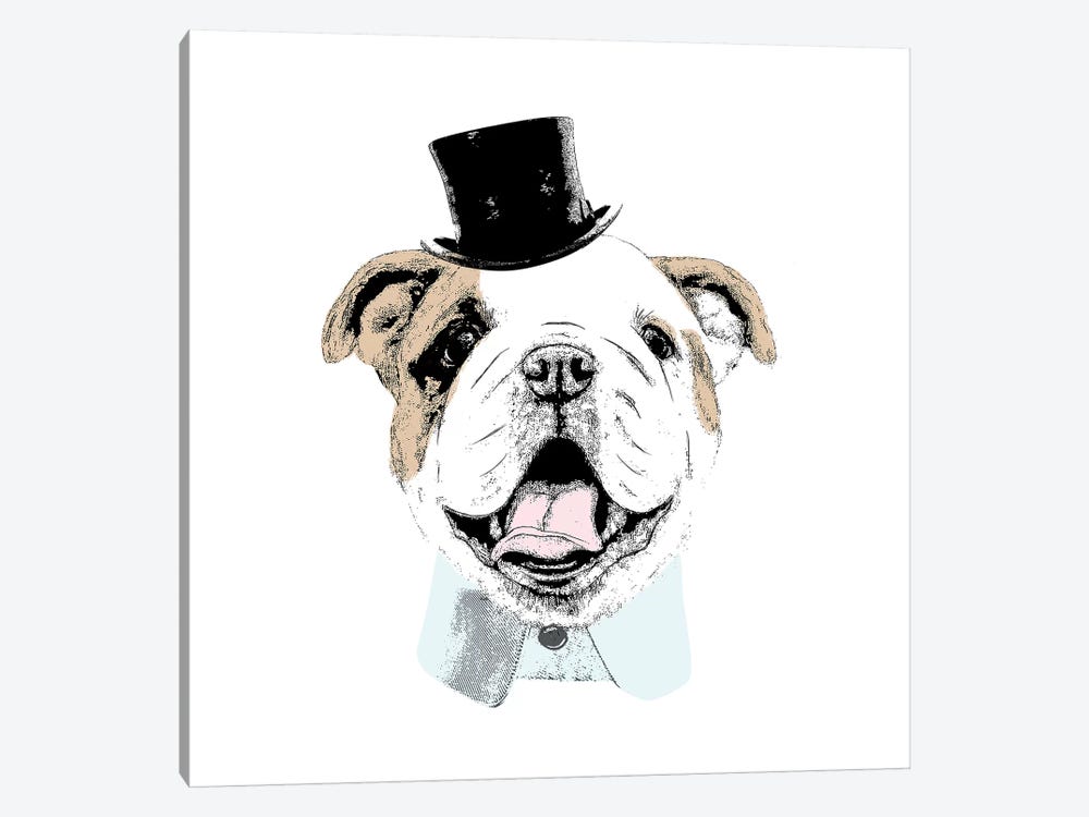 Top Hat Dog by SD Graphics Studio 1-piece Canvas Wall Art