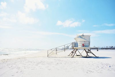 Lifeguard Station by SD Graphics Studio canvas print