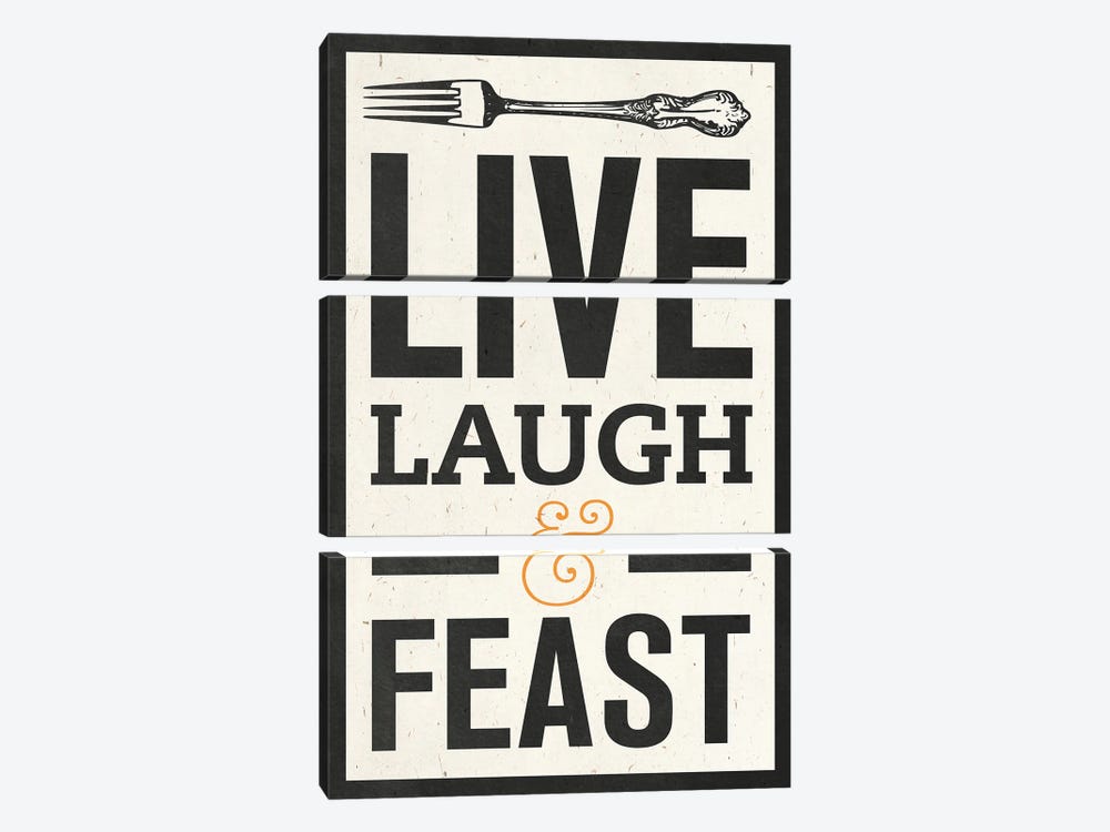 Live Laugh by SD Graphics Studio 3-piece Canvas Art Print