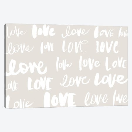 Love, Love, Love Canvas Print #SGS119} by SD Graphics Studio Canvas Art Print