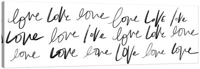 Love, Love, Love Canvas Art Print - Sd Graphics Studio