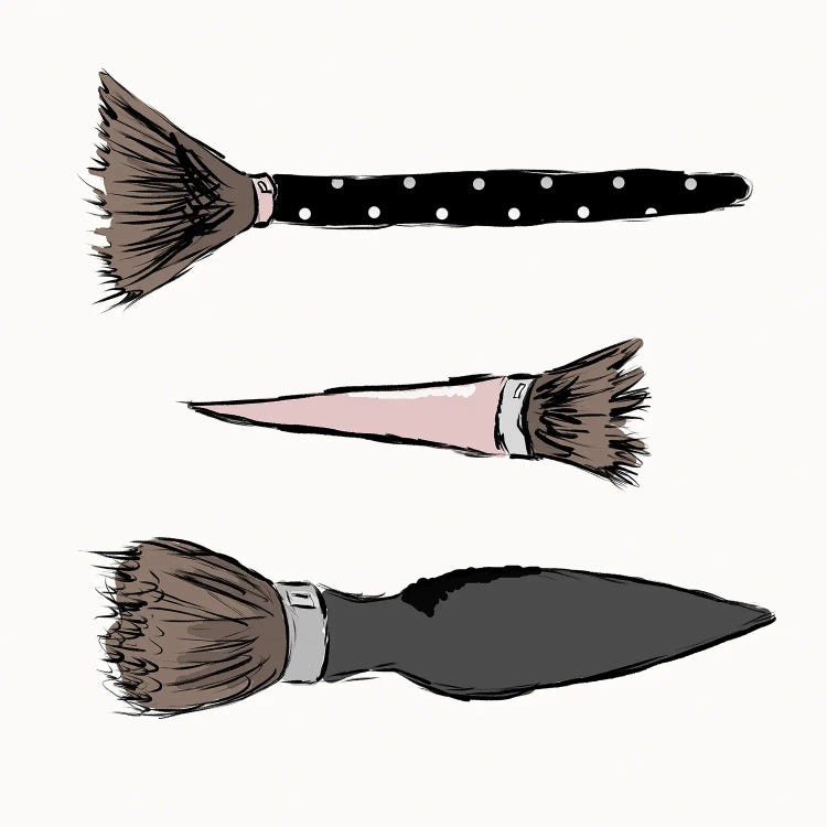 Makeup Brushes by SD Graphics Studio canvas print