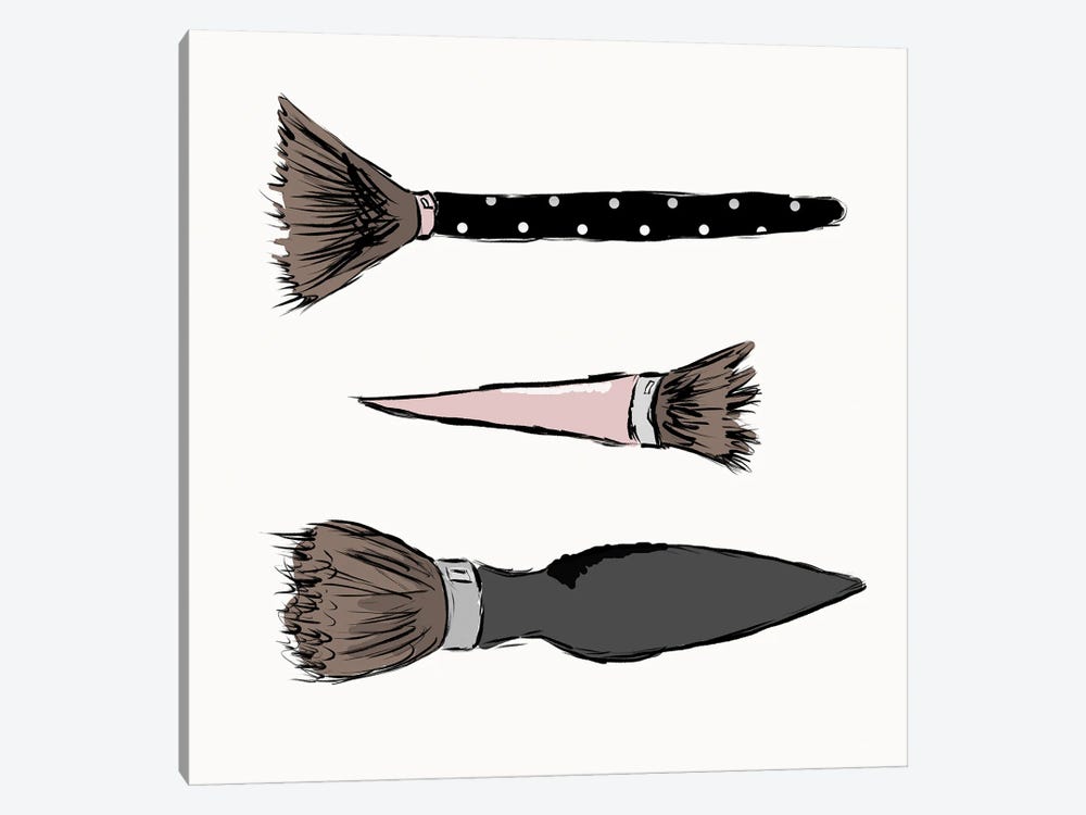 Makeup Brushes by SD Graphics Studio 1-piece Canvas Print