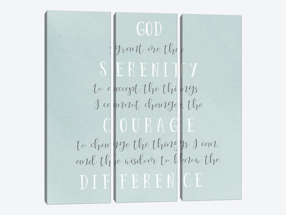 Serenity Prayer by SD Graphics Studio 3-piece Canvas Print
