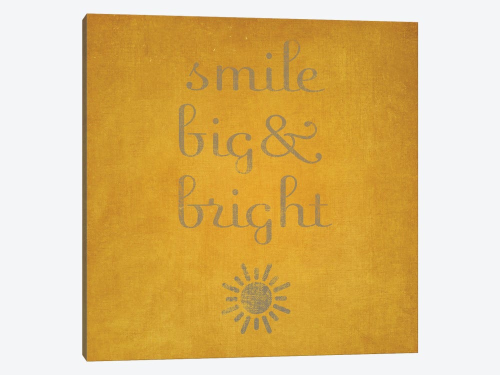 Smile Big & Bright by SD Graphics Studio 1-piece Canvas Print