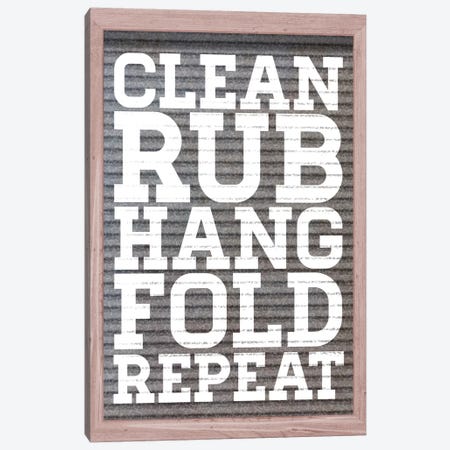 Clean And Repeat Canvas Print #SGS13} by SD Graphics Studio Canvas Wall Art