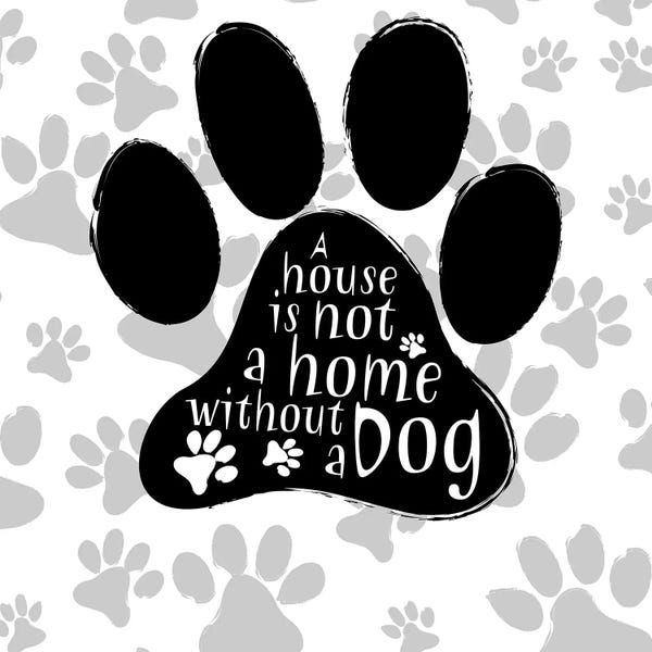 B&W Dog Paw I