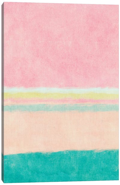 Rectangle Beach Blocks of Color I Canvas Art Print - Sd Graphics Studio