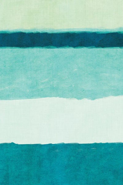 Rectangle Teal Blocks of Color II by SD Graphics Studio canvas print