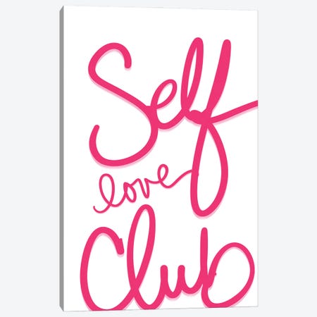Self Love Club Canvas Print #SGS160} by Sd Graphics Studio Canvas Art