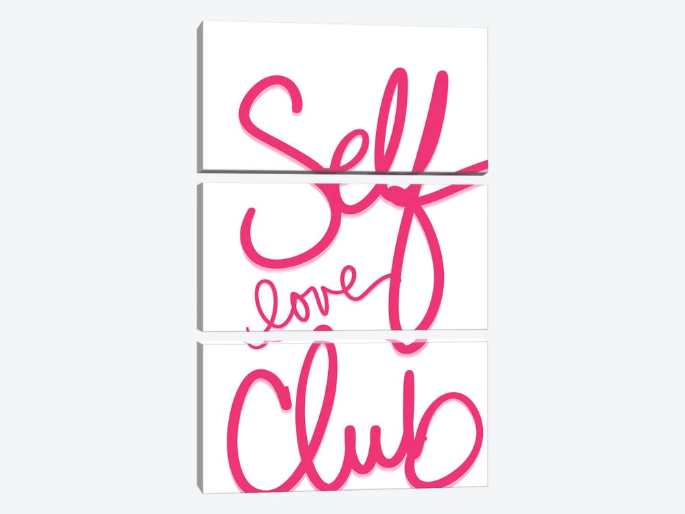 Self Love Club by SD Graphics Studio 3-piece Canvas Art Print