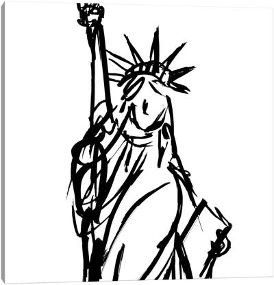 Statue Of Liberty Canvas Art Print - Sd Graphics Studio