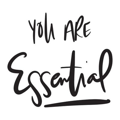You Are Essential by SD Graphics Studio canvas print