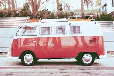 Beach Van by SD Graphics Studio canvas print