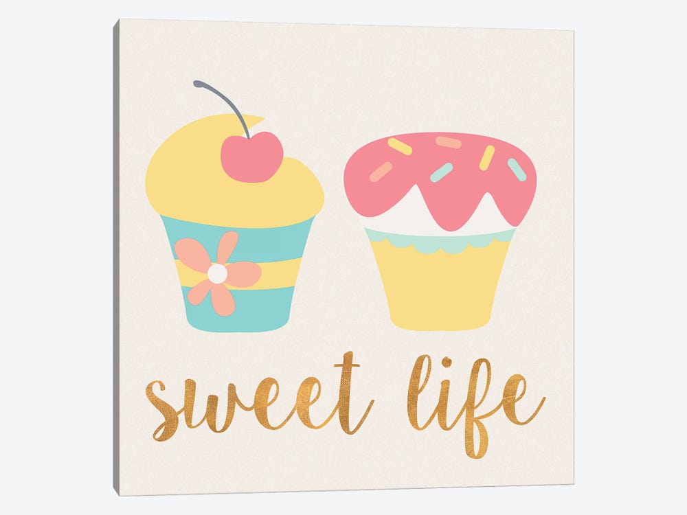 Cupcakes I by SD Graphics Studio 1-piece Canvas Wall Art