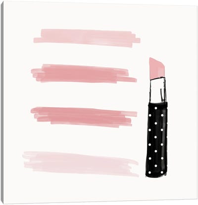 Pink Shades Canvas Art Print - Polka Dot Patterns
