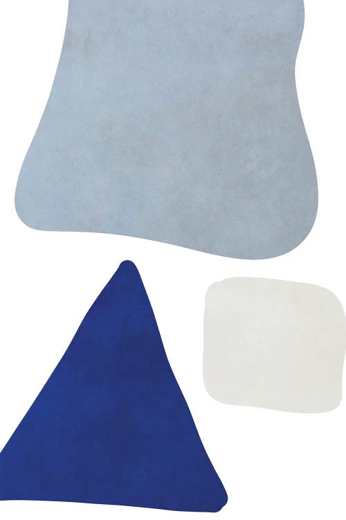 Simple Blue Shapes I