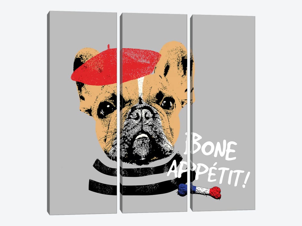 Bone Appetit by SD Graphics Studio 3-piece Canvas Wall Art