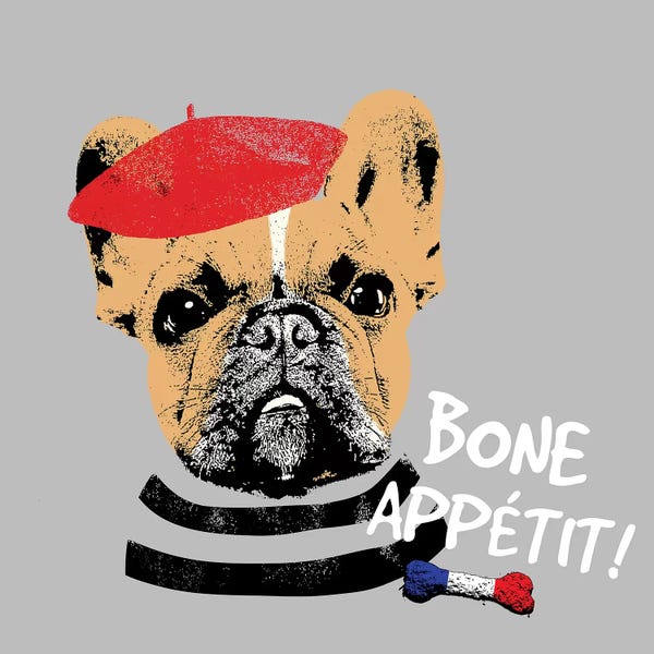 French Bulldogs: Bone Appetit by SD Graphics Studio
