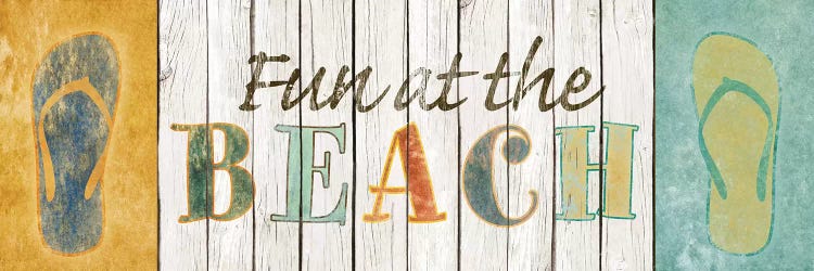 Fun At The Beach by SD Graphics Studio wall art