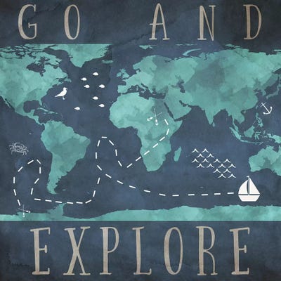 Go And Explore by SD Graphics Studio acrylic art print