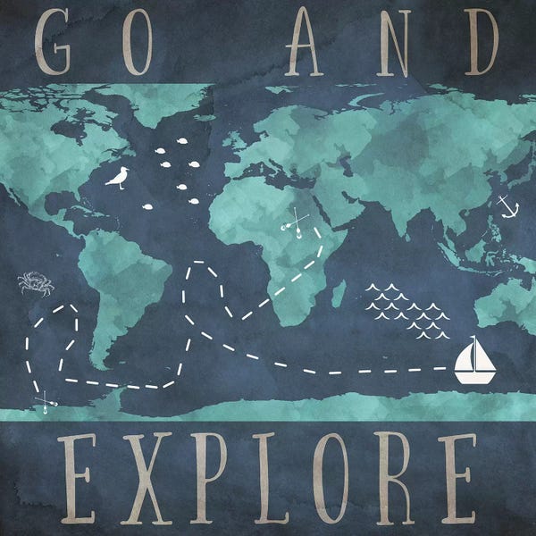 Kids Map Art: Go And Explore by SD Graphics Studio