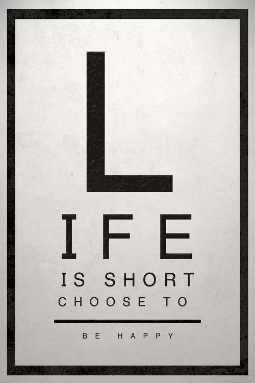 Inspirational Eye Chart IV by SD Graphics Studio wall art