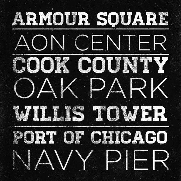 Canvas Print: CHI Type I by SD Graphics Studio