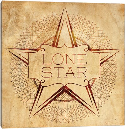 Lone Star Canvas Art Print - Sd Graphics Studio