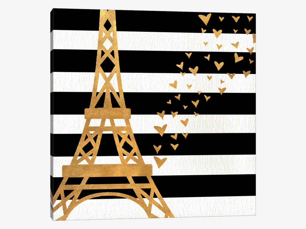 Eiffel Tower Love by SD Graphics Studio 1-piece Canvas Wall Art