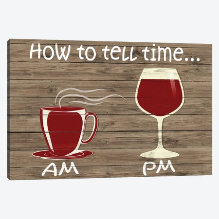 How to Tell Time Canvas Print #SGS73} by Sd Graphics Studio Canvas Art