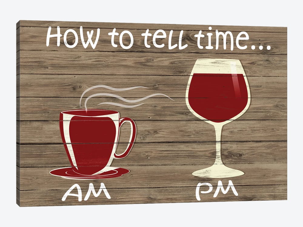 How to Tell Time by SD Graphics Studio 1-piece Canvas Print