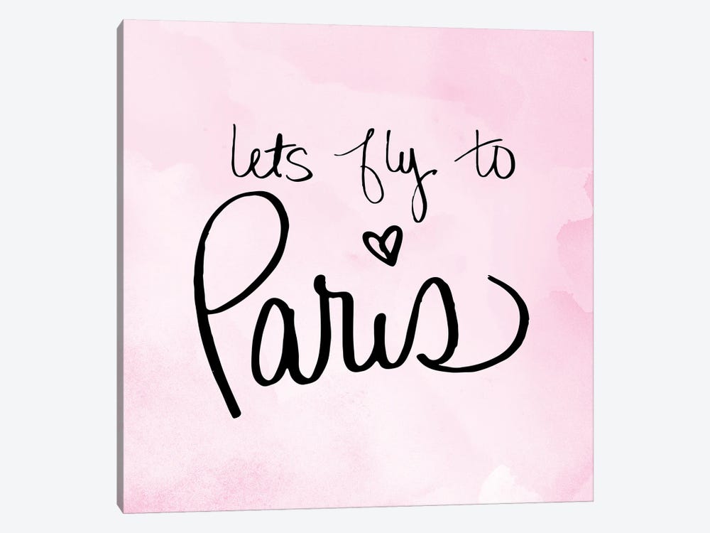 Lets Fly to Paris by SD Graphics Studio 1-piece Canvas Artwork