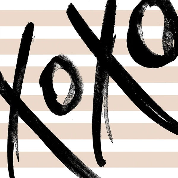 Stripes: Neutral Glam XOXO by SD Graphics Studio