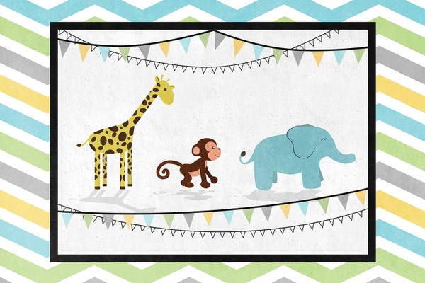 Monkeys: African Tails I (blue) by SD Graphics Studio