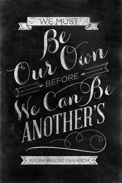 Be Our Own by SD Graphics Studio canvas print