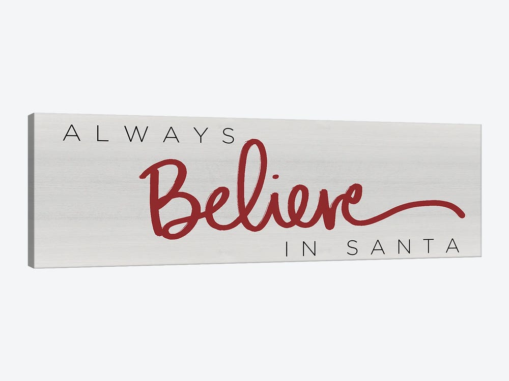 Believe in Santa Red by SD Graphics Studio 1-piece Canvas Artwork