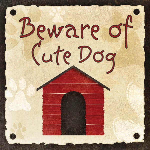 Home: Beware of Cute Dog by SD Graphics Studio