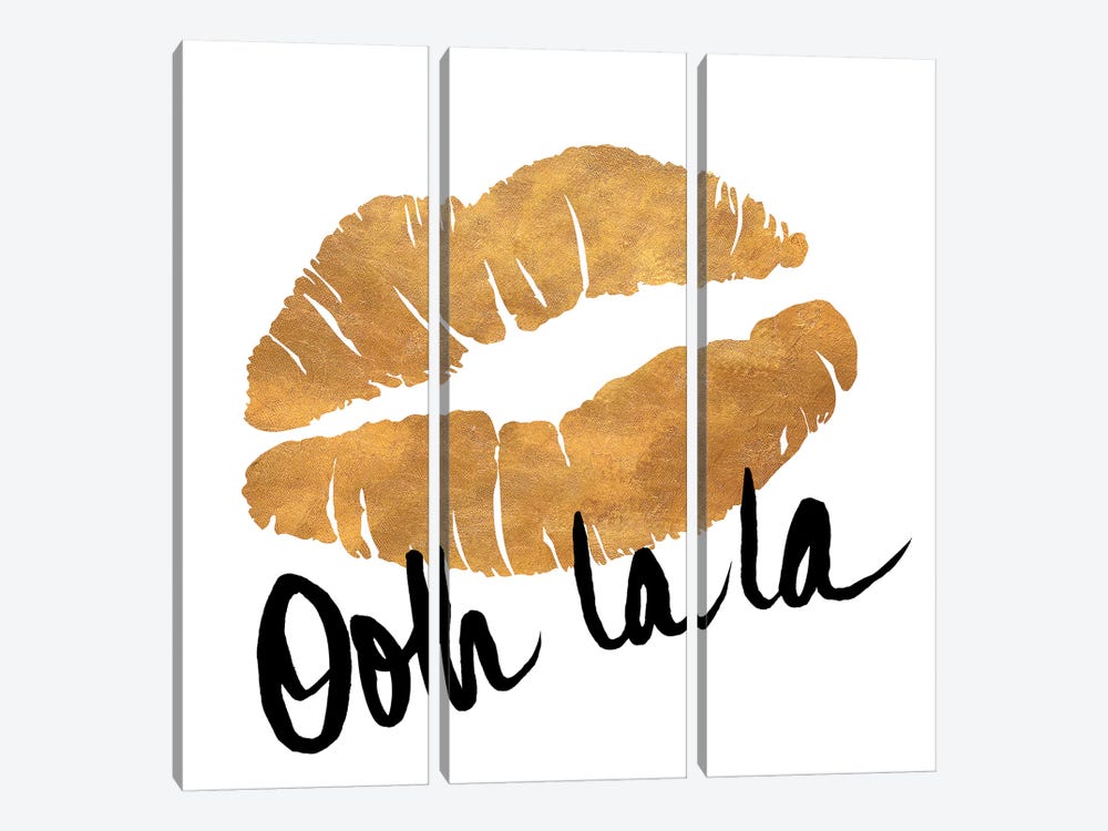 Ooh La La Lips by SD Graphics Studio 3-piece Canvas Print